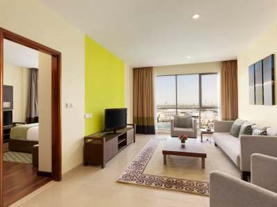 bedroom 1 - hotel ramada by wyndham downtown dubai - dubai, united arab emirates