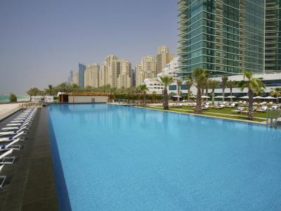 outdoor pool 1 - hotel doubletree by hilton - jumeirah beach - dubai, united arab emirates