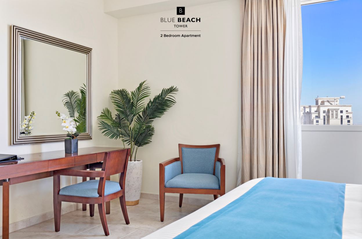 deluxe room 3 - hotel blue beach tower - dubai, united arab emirates