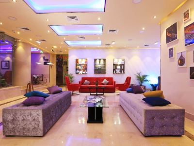 lobby - hotel mena aparthotel al barsha - dubai, united arab emirates