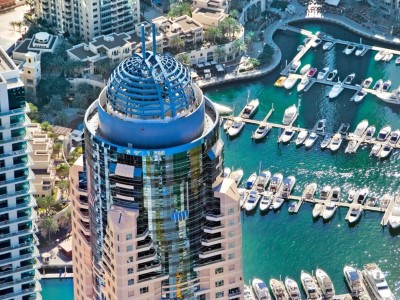 exterior view - hotel marriott harbour - dubai, united arab emirates
