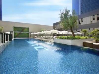 outdoor pool - hotel damac maison cour jardin - dubai, united arab emirates