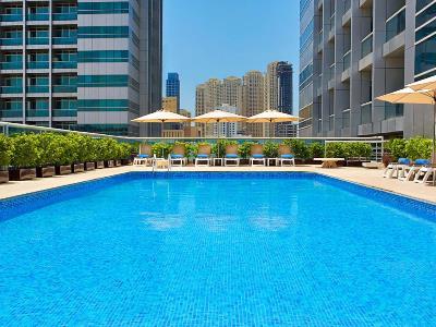 outdoor pool - hotel armada avenue - dubai, united arab emirates
