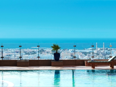 outdoor pool - hotel fairmont dubai - dubai, united arab emirates