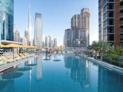 outdoor pool 1 - hotel pullman dubai downtown - dubai, united arab emirates
