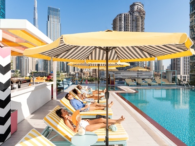outdoor pool 2 - hotel pullman dubai downtown - dubai, united arab emirates