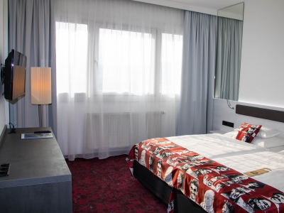 bedroom 1 - hotel arcotel nike - linz, austria
