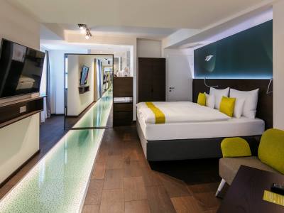 bedroom 2 - hotel arcotel donauzentrum - vienna, austria