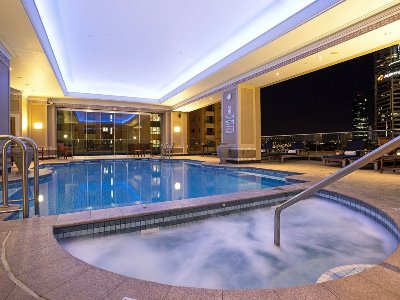 outdoor pool - hotel brisbane marriott - brisbane, australia