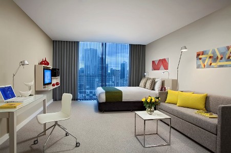 bedroom 1 - hotel citadines melbourne on bourke - melbourne, australia