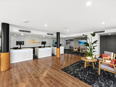 lobby - hotel club wyndham flynns beach - port macquarie, australia