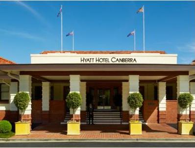 exterior view - hotel hyatt canberra - canberra, australia