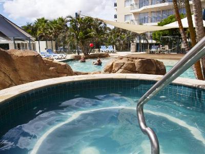 outdoor pool - hotel club wyndham kirra beach, trademark coll - coolangatta, australia