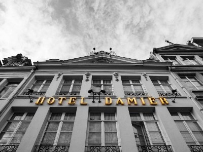 exterior view - hotel damier - kortrijk, belgium
