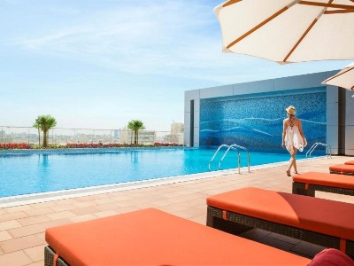 outdoor pool - hotel downtown rotana - manama, bahrain