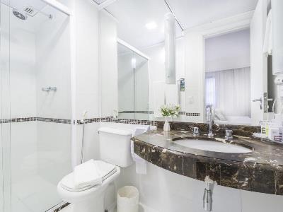 bathroom - hotel mercure sao paulo ibirapuera privilege - sao paulo, brazil