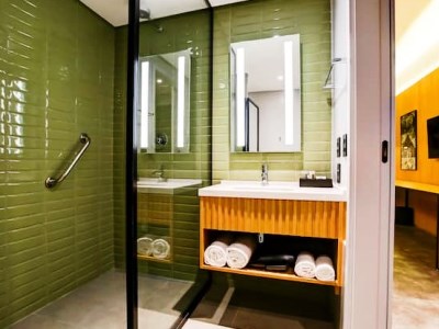 bathroom - hotel hilton garden inn sao paulo reboucas - sao paulo, brazil