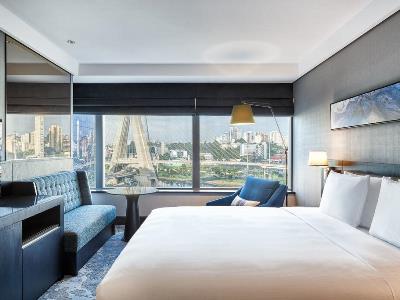 bedroom - hotel hilton sao paulo morumbi - sao paulo, brazil