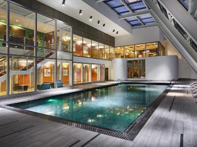 indoor pool - hotel hilton sao paulo morumbi - sao paulo, brazil