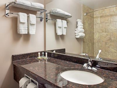 bathroom - hotel super 8 by wyndham brandon mb - brandon, canada