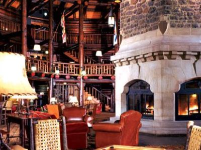 lobby - hotel fairmont le chateau montebello - montebello, canada