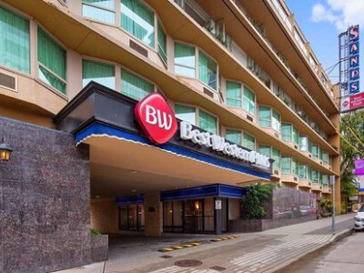 exterior view - hotel best western plus sands - vancouver, canada
