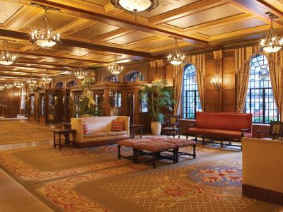 lobby - hotel fairmont le chateau frontenac - quebec, canada