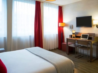 bedroom - hotel aparthotel adagio basel city - basel, switzerland