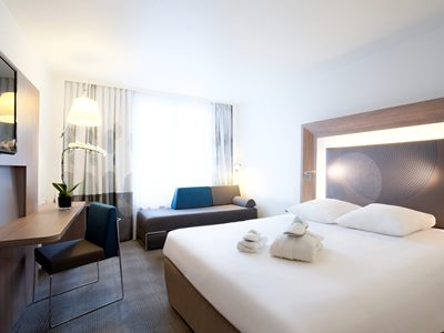 bedroom - hotel novotel basel city - basel, switzerland