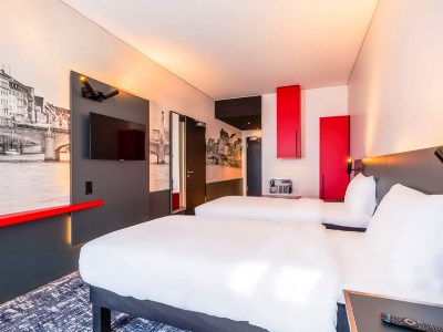 bedroom 1 - hotel ibis styles basel city - basel, switzerland