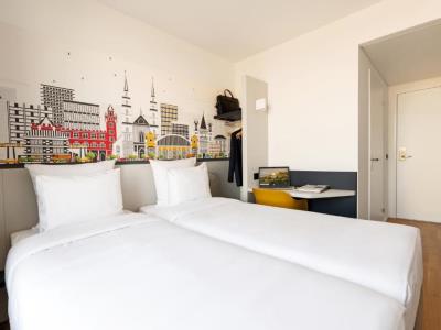 bedroom - hotel b and b hotel basel - basel, switzerland