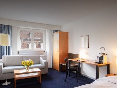 bedroom 1 - hotel sorell hotel merian - basel, switzerland