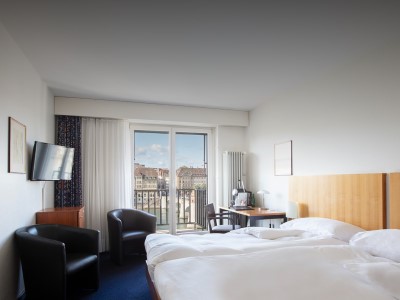 bedroom 2 - hotel sorell hotel merian - basel, switzerland