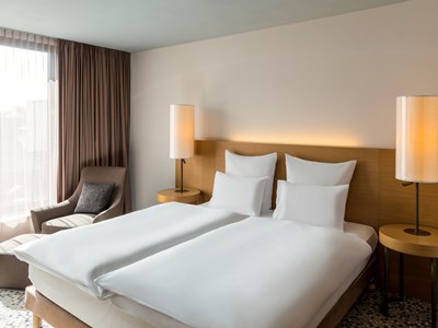 bedroom - hotel pullman basel europe - basel, switzerland