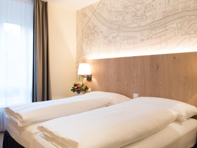 bedroom 2 - hotel kreuz bern modern city hotel - bern, switzerland
