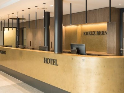 lobby - hotel kreuz bern modern city hotel - bern, switzerland