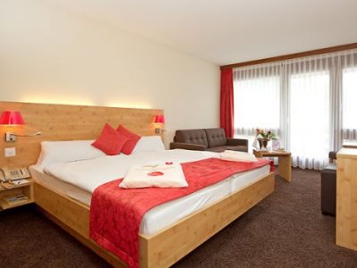 bedroom - hotel central sportshotel - davos, switzerland