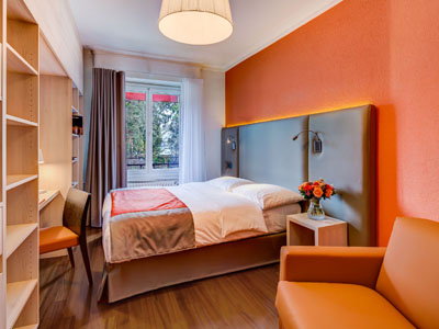 standard bedroom 5 - hotel eden - geneva, switzerland