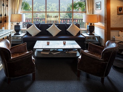 lobby - hotel jungfrau lodge swiss mountain - grindelwald, switzerland