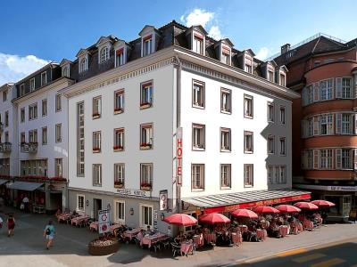 exterior view - hotel weisses kreuz - interlaken, switzerland