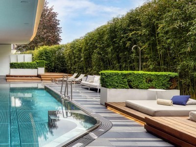 outdoor pool - hotel royal savoy - lausanne, switzerland
