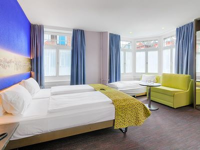 bedroom 1 - hotel drei konige - lucerne, switzerland