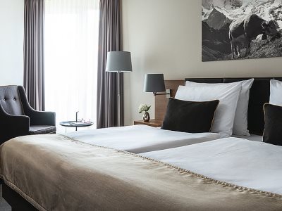 bedroom 1 - hotel ameron flora - lucerne, switzerland