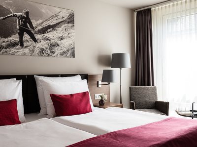 standard bedroom - hotel ameron flora - lucerne, switzerland