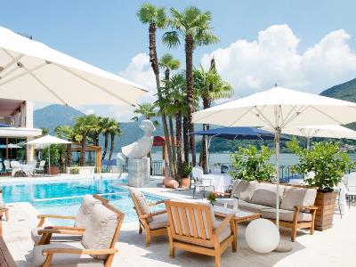 outdoor pool 1 - hotel swiss diamond - lugano, switzerland