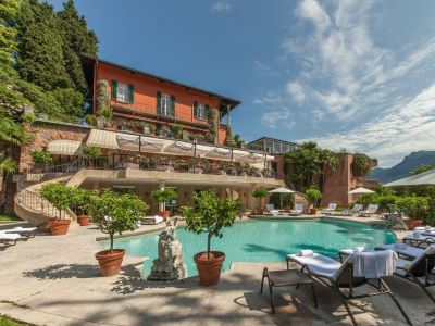 outdoor pool - hotel villa principe leopoldo - lugano, switzerland