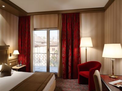 bedroom 2 - hotel de la paix - lugano, switzerland