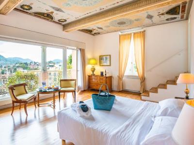 bedroom - hotel villa sassa - lugano, switzerland
