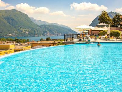 outdoor pool - hotel villa sassa - lugano, switzerland