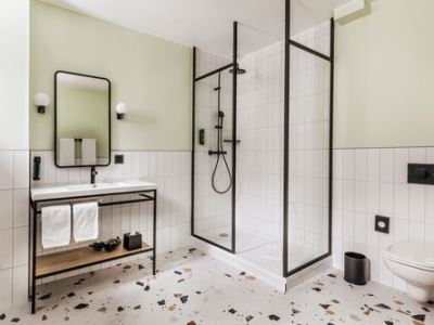 bathroom - hotel faern crans-montana valaisia - crans-montana, switzerland